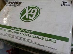 lot 7 image: Boise X9 White 4000 Sheets 8.5 x 11...