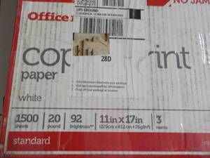 lot 8 image: Office Depot White 1500 Sheets 11 x...