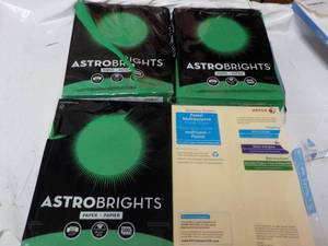 lot 12 image: 3 Green Astro Brights and 1 Yellow ...