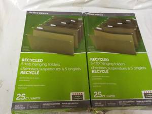 lot 31 image: 50 Recycled 5 Tab Hanging Folders...