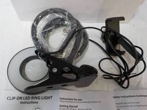 lot 34 image: Clip-On LED Ring Light...