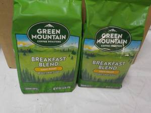 lot 40 image: 2 Green Mountain 18 oz Bags Breakfa...
