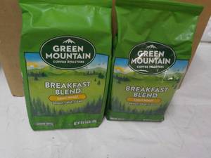 lot 41 image: 2 Green Mountain 18 oz Bags Breakfa...