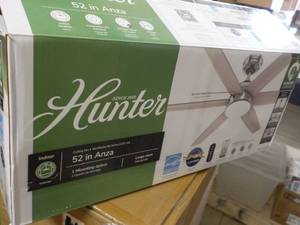 lot 71 image: Hunter 52 Anza Brushed Nickel Fini...
