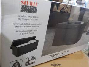 lot 72 image: Sevill Trunk Bench Foldable Storage...