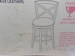 lot 77 image: Home Wood X Back Counter Height Swi...