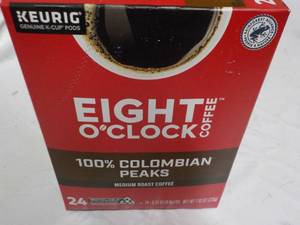 lot 80 image: Keurig 8 OClock 24 Pods Colombian ...
