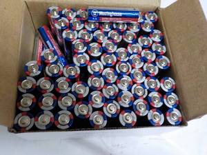 lot 105 image: 72 or so Westinghouse AA Batteries...