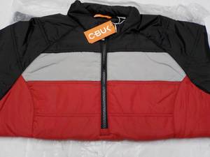 lot 121 image: C-Buk Zip Up Front RedGreyBlack J...