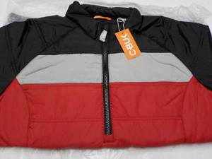 lot 125 image: C-Buk Zip Up Front RedGreyBlack J...
