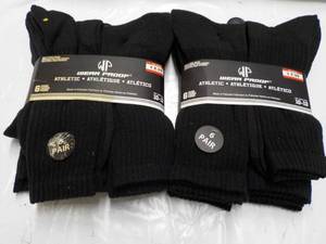 lot 163 image: 12 pair Wear Proof size 10-13 Black...