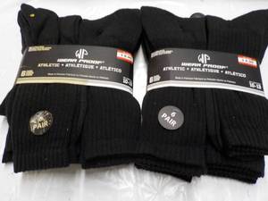 lot 165 image: 12 pair Wear Proof size 10-13 Black...
