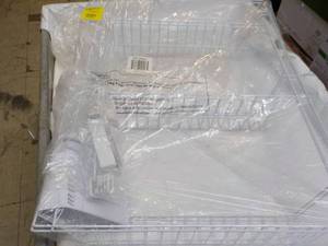 lot 215 image: Wire Over the Door Storage Racks...