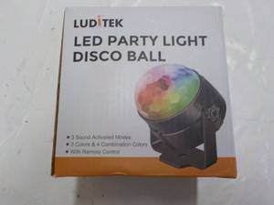 lot 216 image: LED Party Light Disco Ball...