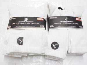 lot 169 image: 12 pair Wear Proof size 10-13 White...