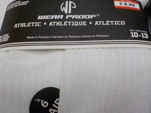 lot 168 image: 12 pair Wear Proof size 10-13 Black...