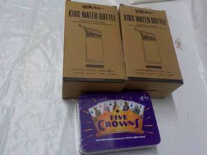 lot 197 image: 2 Yolay Kids Water Bottles and Five...