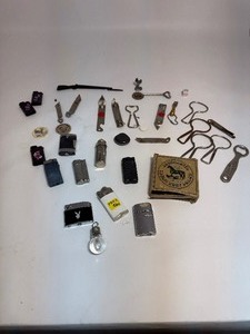 lot 8 image: Lighters, Boot Cream, Bottle Openers & more