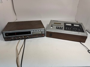 lot 34 image: Panasonic National RS-275US Stereo Cassette Player & Montgomery Ward 8-Track Player Radio