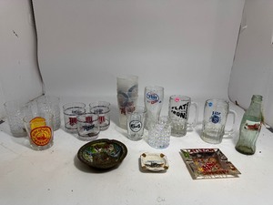lot 55 image: Drinking Glasses & Ashtrays