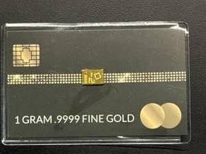 lot 13 image: 1 Gram .9999 Fine Gold Bar by Blackwidow Limited LLC