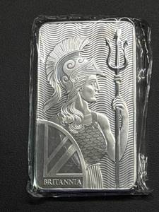 lot 30 image: 10 oz Britannia Fine Silver Bar by The Royal Mint