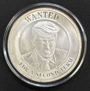 lot 31 image: Donald Trump Second Term One Ounce .999 Fine Silver Medallion