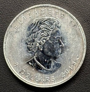 lot 33 image: 2013 Canadian $8 1-12 Ounce Fine Silver Coin Featuring Polar Bear