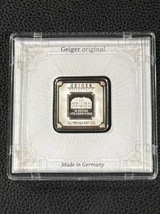 lot 145 image: 20 Gram Geiger Original .999 Silver Bar in Sealed Packaging