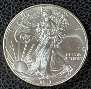 lot 152 image: 2017 American Silver Eagle One Ounce Coin