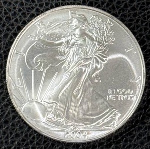 lot 153 image: 2004 American Silver Eagle One Ounce Coin