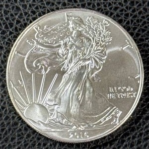 lot 155 image: 2016 American Silver Eagle One-Ounce Bullion Coin