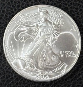 lot 165 image: 2004 1 oz American Silver Eagle Coin