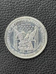 lot 190 image: APMEX .999 Fine Silver 12 Troy Ounce Round