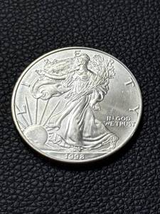 lot 209 image: 1998 American Silver Eagle 1 oz Fine Silver Coin