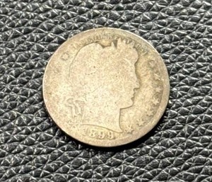 lot 41 image: 1899 Barber Dime in Circulated Condition