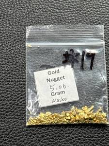lot 45 image: 5.06-Gram Alaskan Gold Nugget in Resealable Bag