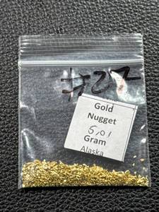 lot 46 image: 5.01 Grams of Alaskan Gold Nuggets in Clear Bag