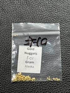 lot 50 image: 1.01 Gram of Gold Nuggets from Alaska in Labeled Bag