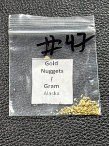 lot 51 image: 1gram Alaskan Gold Nuggets in Plastic Bag