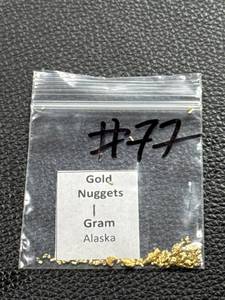 lot 54 image: 1 Gram Alaska Gold Nuggets in Plastic Bag