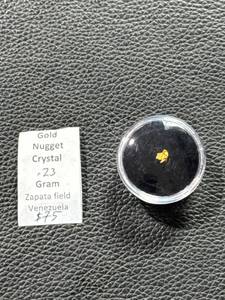 lot 58 image: 0.23 Gram Gold Nugget Crystal from Zapata Field, Venezuela