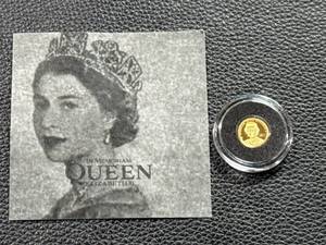 lot 67 image: 2022 Cook Islands $5 Gold Coin Queen Elizabeth II In Memoriam, Proof