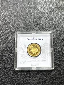 lot 70 image: Halted - Please contact affiliate - 2021 Armenian Noahs Ark 14 oz Gold Bullion Coin