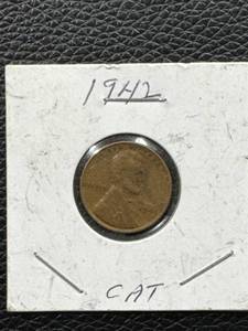lot 73 image: 1942 Lincoln Wheat Penny in Protective Holder
