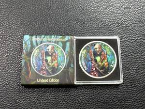 lot 108 image: 2021 Zombucks Pandemonium 1 oz Silver Round, Unleaded Edition