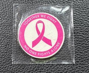 lot 119 image: .999 Fine Silver Breast Cancer Awareness Round, 1 Troy Ounce