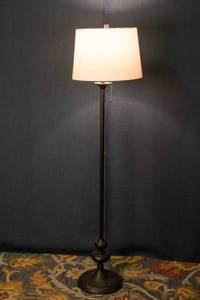 lot 14 image: Dark Bronze Floor Lamp