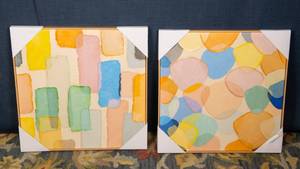lot 31 image: Abstract Artwork - Set of Two