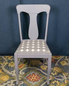 lot 37 image: Gray Painted Chair